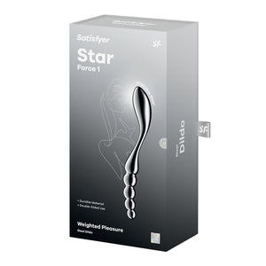 Satisfyer Star Force 1 - Chrome Steel 8.5 Inch Dildo
