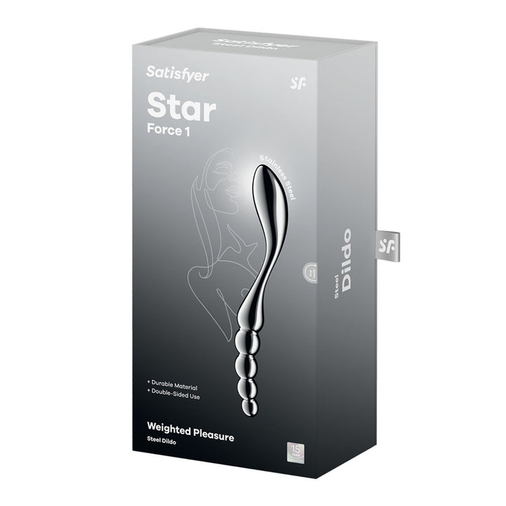 Satisfyer Star Force 1 - Chrome Steel 8.5 Inch Dildo