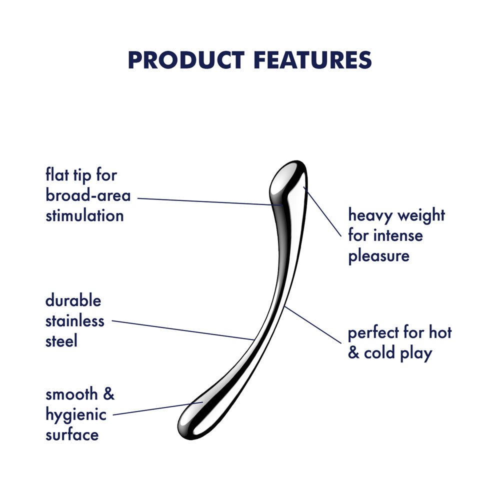 Satisfyer Cosmic Crest 1 - Chrome Steel 9.5 Inch Dildo