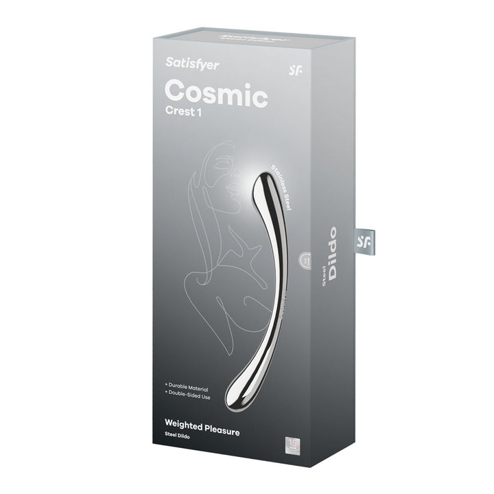 Satisfyer Cosmic Crest 1 - Chrome Steel 9.5 Inch Dildo