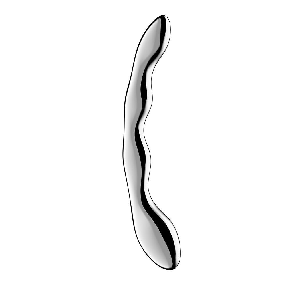 Satisfyer Cosmic Crest 2 - Chrome Steel 8 Inch Dildo