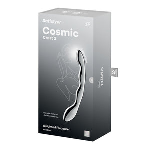 Satisfyer Cosmic Crest 2 - Chrome Steel 8 Inch Dildo