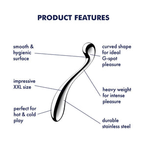 Satisfyer Star Force 4 - Chrome Steel 10.5 Inch Dildo