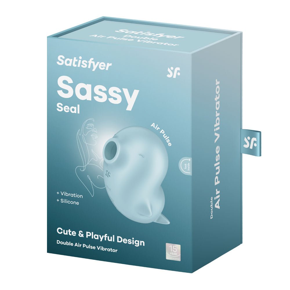 Satisfyer Sassy Seal Clit Sucker - Light Blue