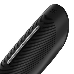 Satisfyer Perfect Grip Vibrating Masturbator Sleeve - Black