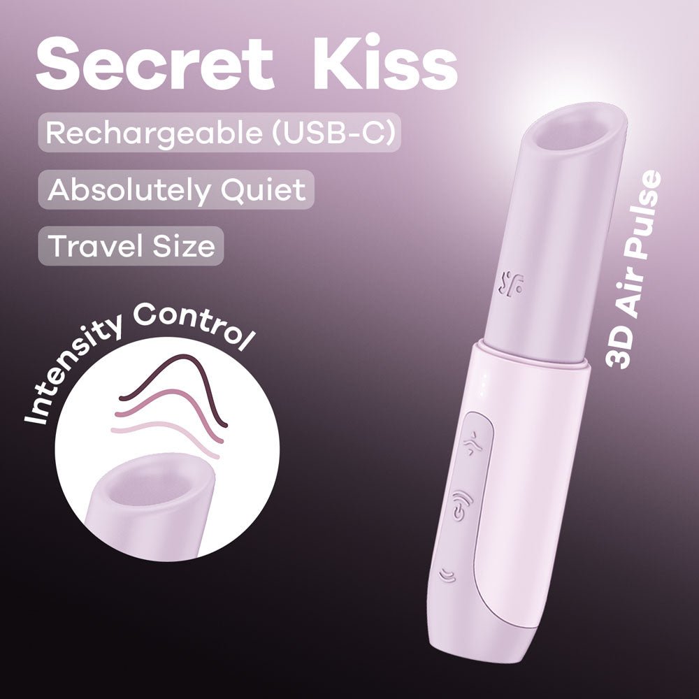 Satisfyer Secret Kiss Air Pulse Clitoral Stimulator - Lilac