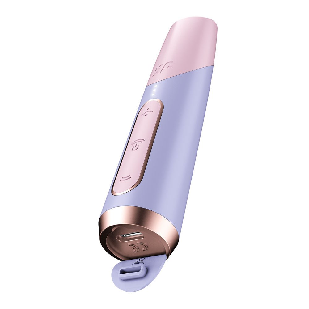 Satisfyer Bold Kiss Clitoral Air Pulse Stimulator - Purple