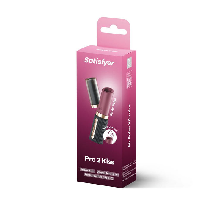 Satisfyer Pro 2 Kiss Air Pulse Clitoral Stimulator - Red/Black