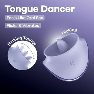 Satisfyer Tongue Dancer - Flicking Stimulator - Purple