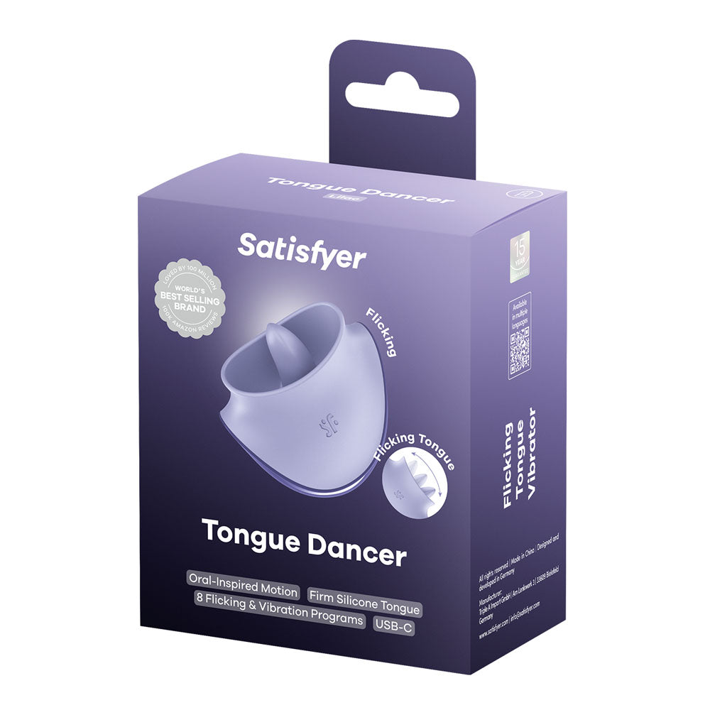 Satisfyer Tongue Dancer - Flicking Stimulator - Purple