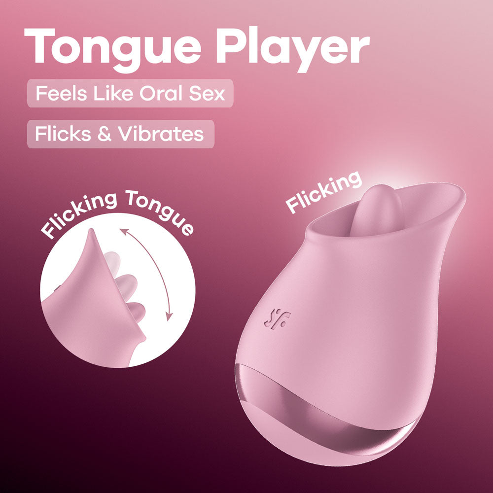 Satisfyer Tongue Player - Flicking Stimulator - Pink