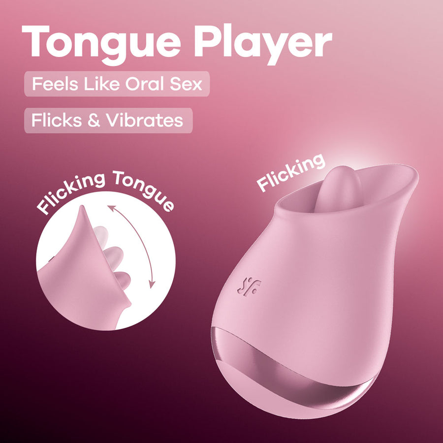 Satisfyer Tongue Player - Flicking Stimulator - Pink