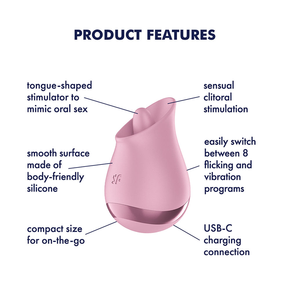 Satisfyer Tongue Player - Flicking Stimulator - Pink