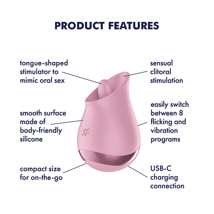 Satisfyer Tongue Player - Flicking Stimulator - Pink
