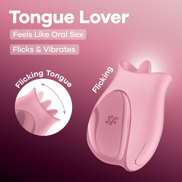Satisfyer Tongue Lover - Flicking Stimulator - Pink