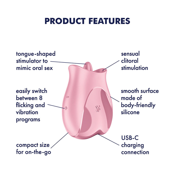 Satisfyer Tongue Lover - Flicking Stimulator - Pink