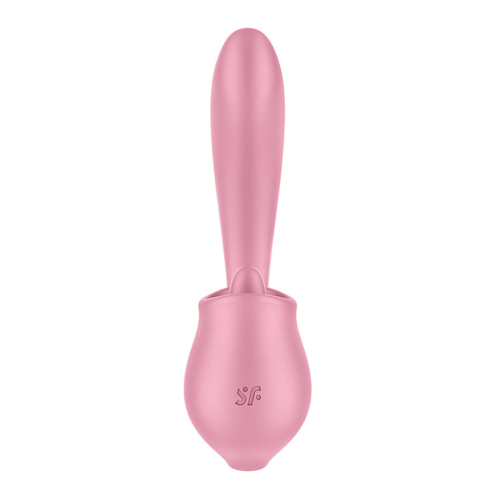 Satisfyer Tongue Genius - Vibrator with Flicking Clit Stimulator - Pink