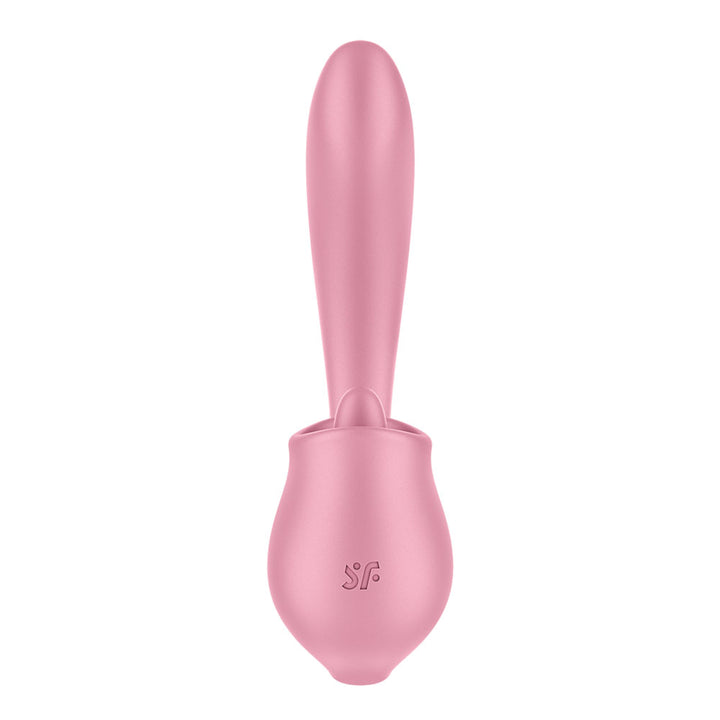 Satisfyer Tongue Genius - Vibrator with Flicking Clit Stimulator - Pink