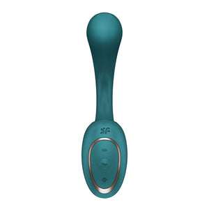 Satisfyer G For Goddess 2 Rabbit Vibrator with Clit Stim - Bottle Green
