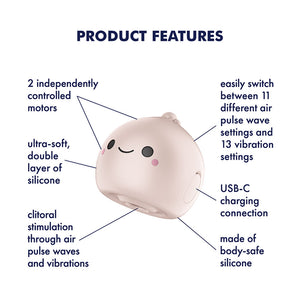 Satisfyer Mochi Air Pulse Stimulator - Beige