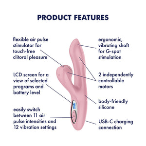 Satisfyer Pro+ G-Spot Gen 2 Rabbit Vibrator – Pink