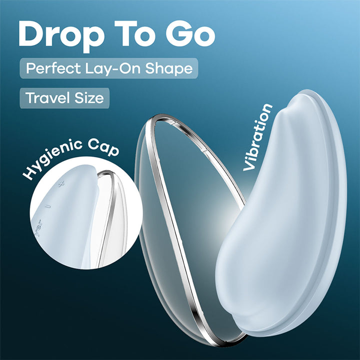 Satisfyer Drop To Go Clitoral Stimulator - Blue