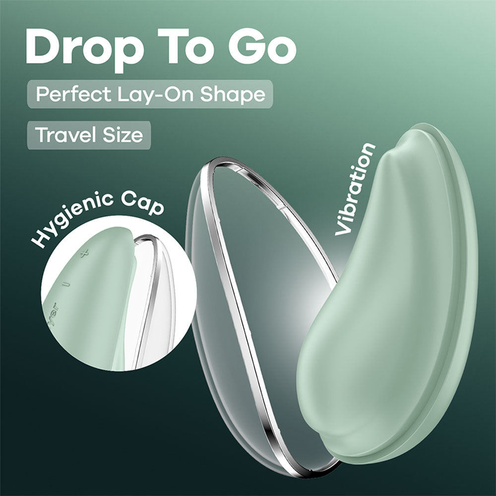 Satisfyer Drop To Go Clitoral Lay-On Stimulator - Mint