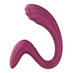 Satisfyer G For Goddess 3 Rabbit Vibrator with Clit Stim - Wine Red