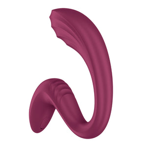 Satisfyer G For Goddess 3 Rabbit Vibrator with Clit Stim - Wine Red