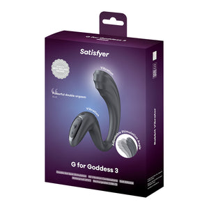 Satisfyer G For Goddess 3 Vibrator with Clit Stim - Grey