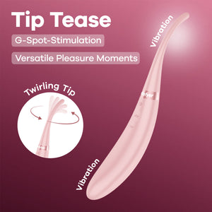 Satisfyer Tip Tease - Vibrator with Twirling Tip - Rose