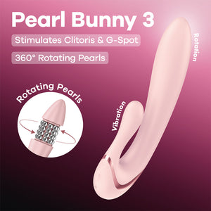 Satisfyer Pearl Bunny 3 Rotating Rabbit Vibrator - Pink