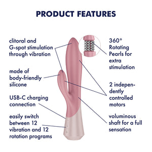 Satisfyer Pearl Bunny 1 Rotating Rabbit Vibrator - Pink
