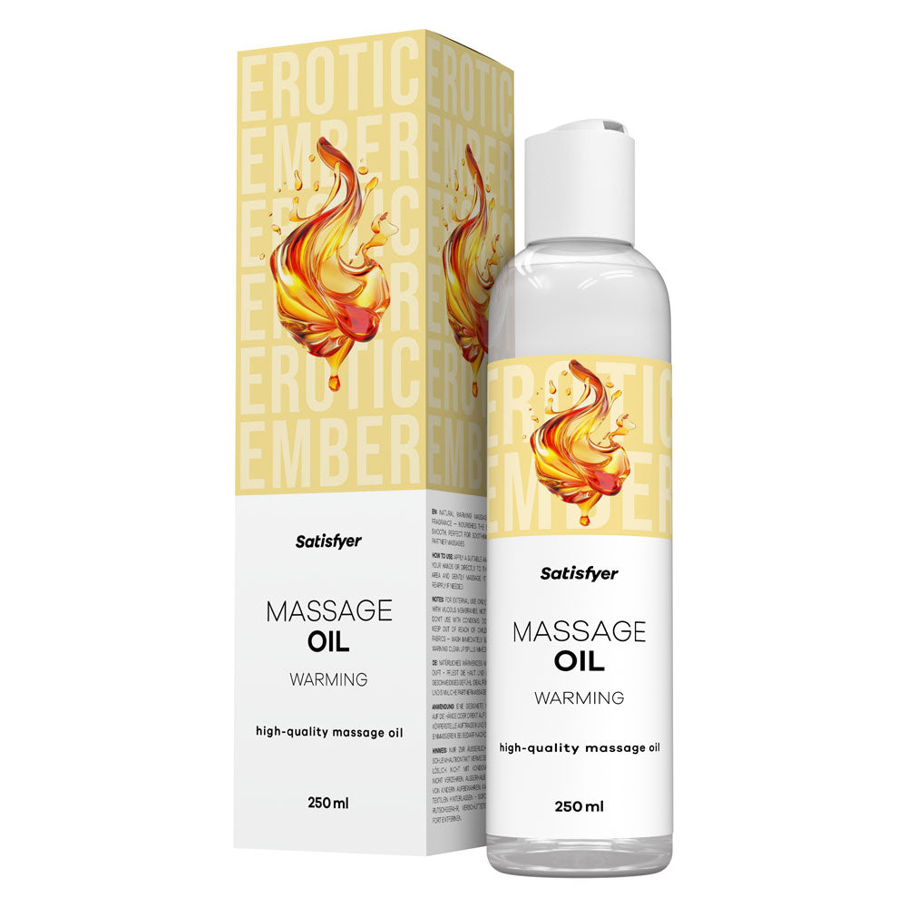 Satisfyer Unscented Warming Massage Oil 250ml