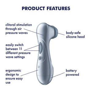 Satisfyer Pro 2 - Battery Series - Touch-Free Clitoral Stimulator - Blue