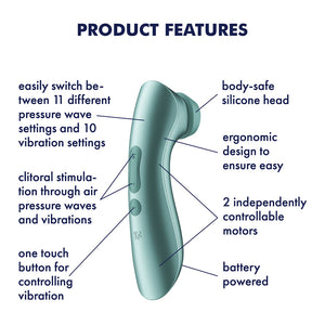 Satisfyer Pro 2+ Battery Series - Air Pulse Clitoral Stimulator 