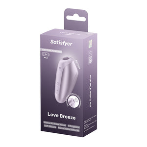 Satisfyer Love Breeze - Battery Series Air Pulse Clitoral Stimulator - Purple
