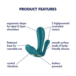 Satisfyer Top Secret + - Battery Series - Wearable Vibrator - Green