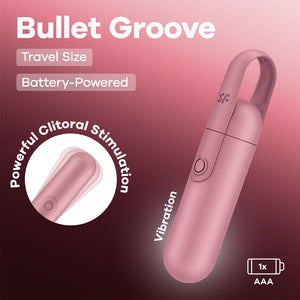 Satisfyer Bullet Groove - Battery Series Bullet Vibrator - Rose