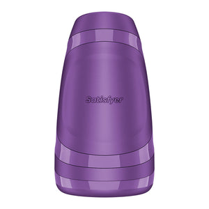 Satisfyer Men Heat Vibration - Battery Series - Purple Heating and Vibrating Masturbator