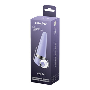 Satisfyer Pro 3+ - Air Pulse Clitoral Stimulator with Vibration - Purple