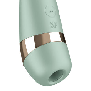 Satisfyer Pro 3+ Battery Series - Air Pulse Clitoral Stimulator with Vibration - Mint Green