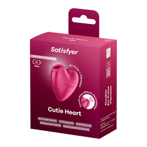 Satisfyer Cutie Heart - Air Pulsation Stimulator with Vibration - Pink
