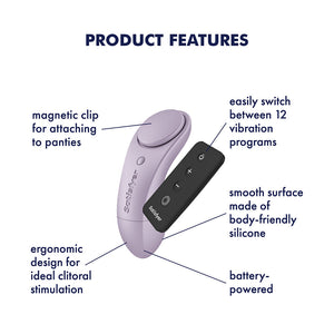 Satisfyer Sexy Secret - Battery Series Panty Vibrator with Remote - Lavender