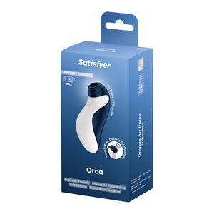 Satisfyer Orca - Battery Series Air Pulse Clitoral Stimulator - Navy Blue