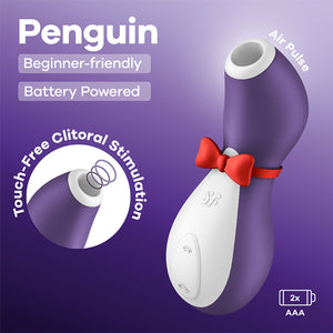 Satisfyer Penguin - Battery Series Air Pulse Clitoral Stimulator - Purple