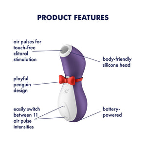 Satisfyer Penguin - Battery Series Air Pulse Clitoral Stimulator - Purple