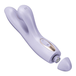 Satisfyer Pro + G-Spot - Battery Series Vibrator with Air Pulse Clitoral Stimulator - Lavender