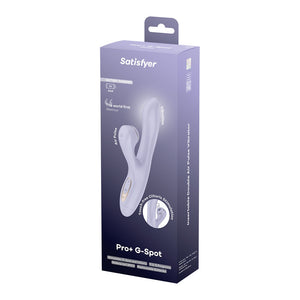 Satisfyer Pro + G-Spot - Battery Series Vibrator with Air Pulse Clitoral Stimulator - Lavender