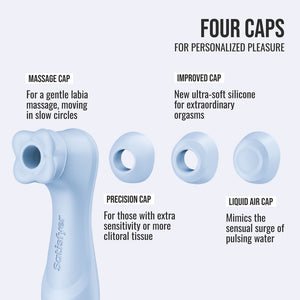 Satisfyer Pro 2 Generation 4 - Touch-Free  Clitoral Stimulator with App Control - Serene Blue